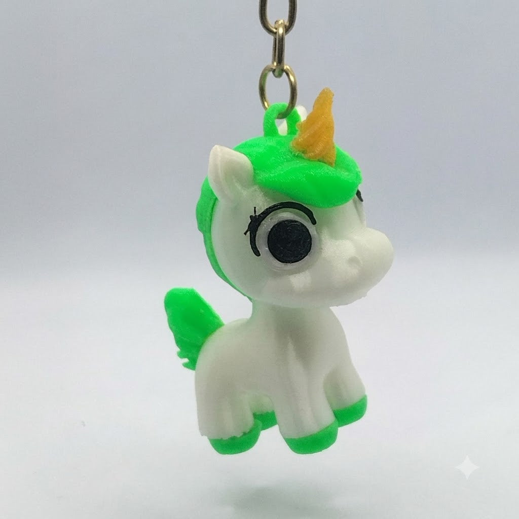 Nivi3D Unicorn Keychain – Vibrant 3D Printed Bag & Key Accessory