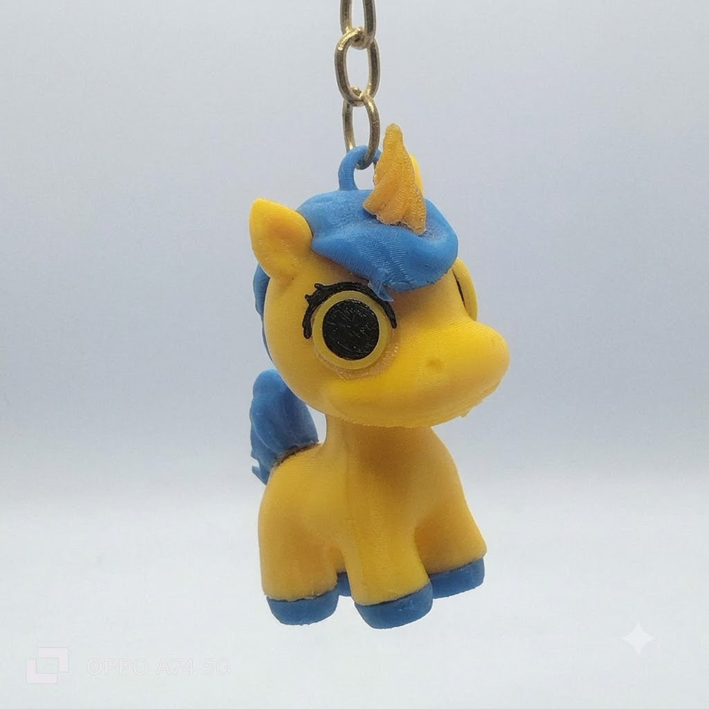 Nivi3D Unicorn Keychain – Vibrant 3D Printed Bag & Key Accessory