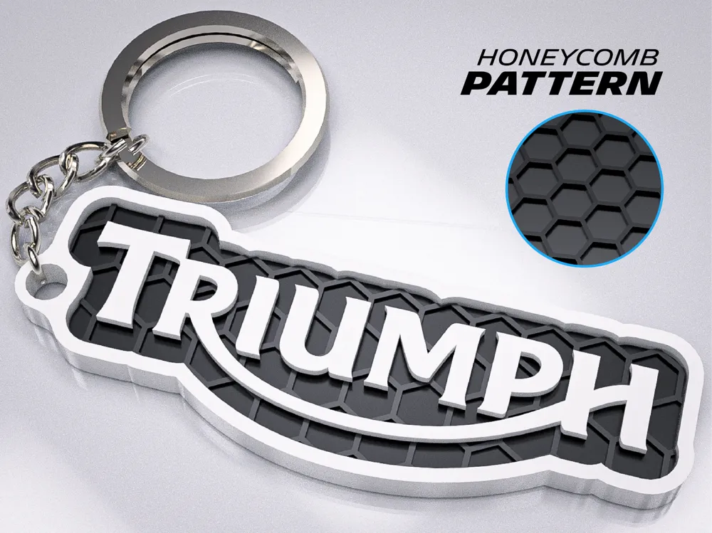 Premium Triumph Logo Keychain