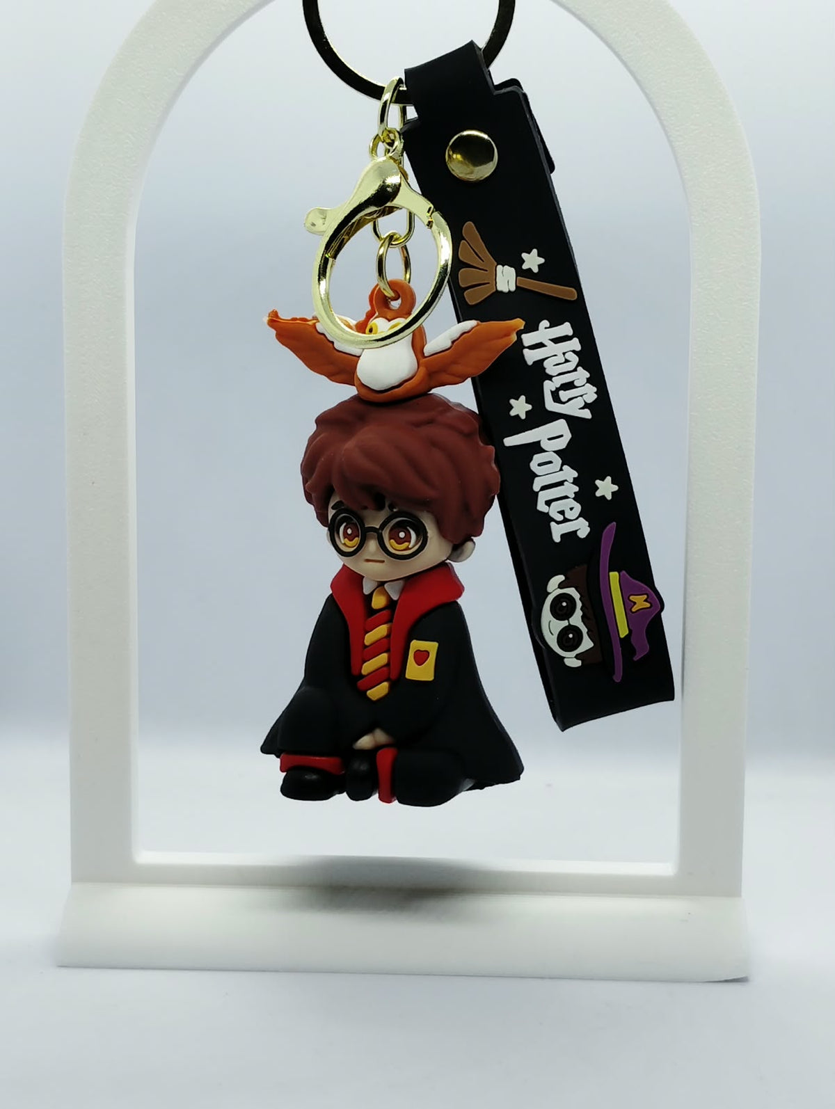 Cute 3D Harry Potter Character Keychain for Backpacks & Keys
