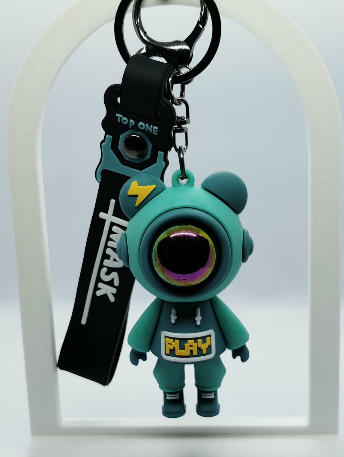 Cute 3D Astronaut Space Bear Keyring & Bag Charm