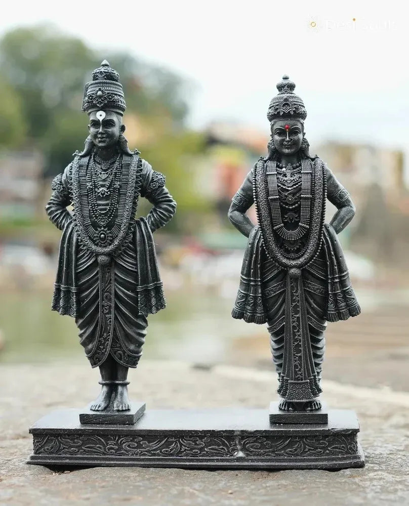 Premium Vitthal & Rukmini Statues | Divine Idols for Home Mandir