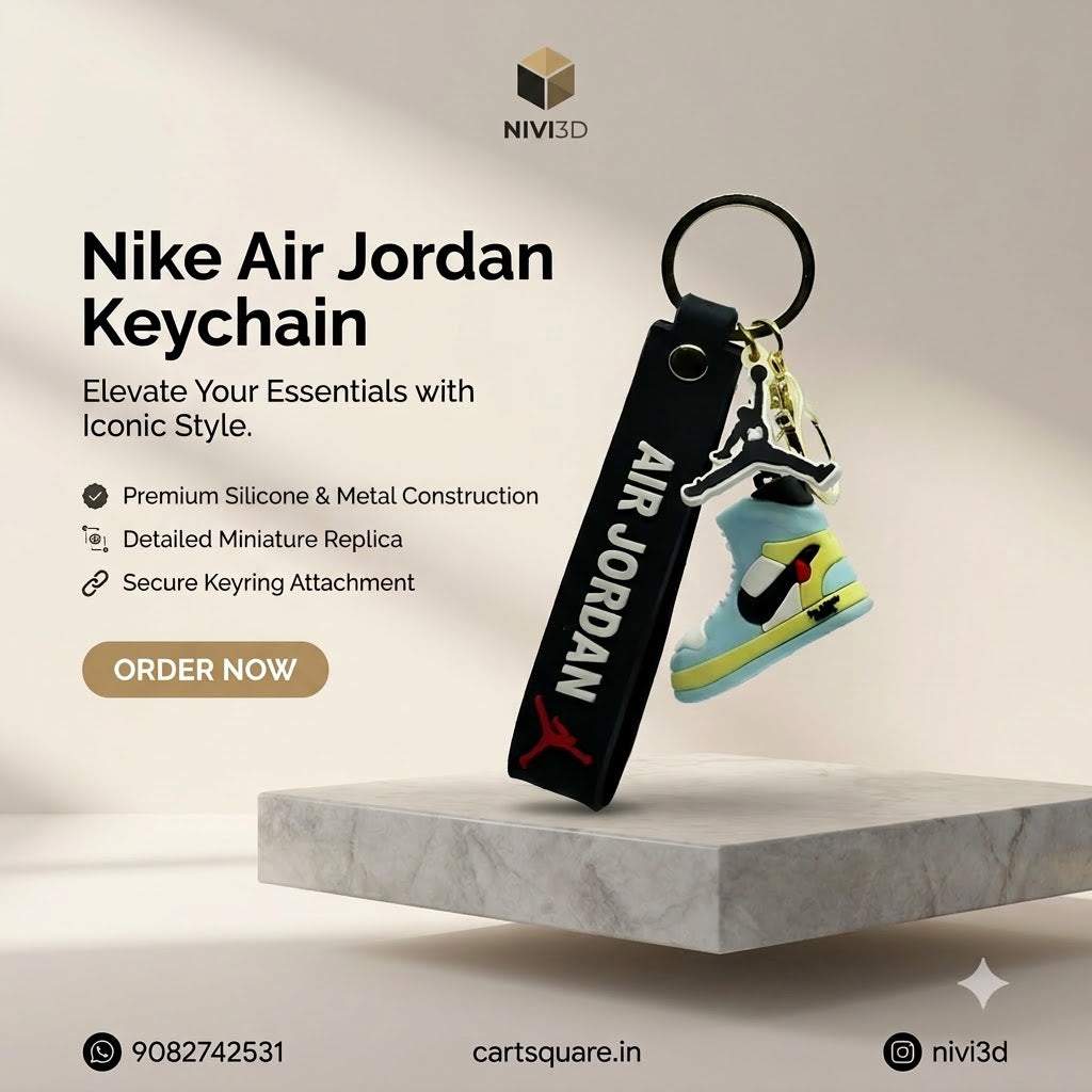 Premium Air Jordan Miniature Sneaker Keychain