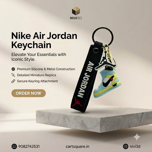 Premium Air Jordan Miniature Sneaker Keychain