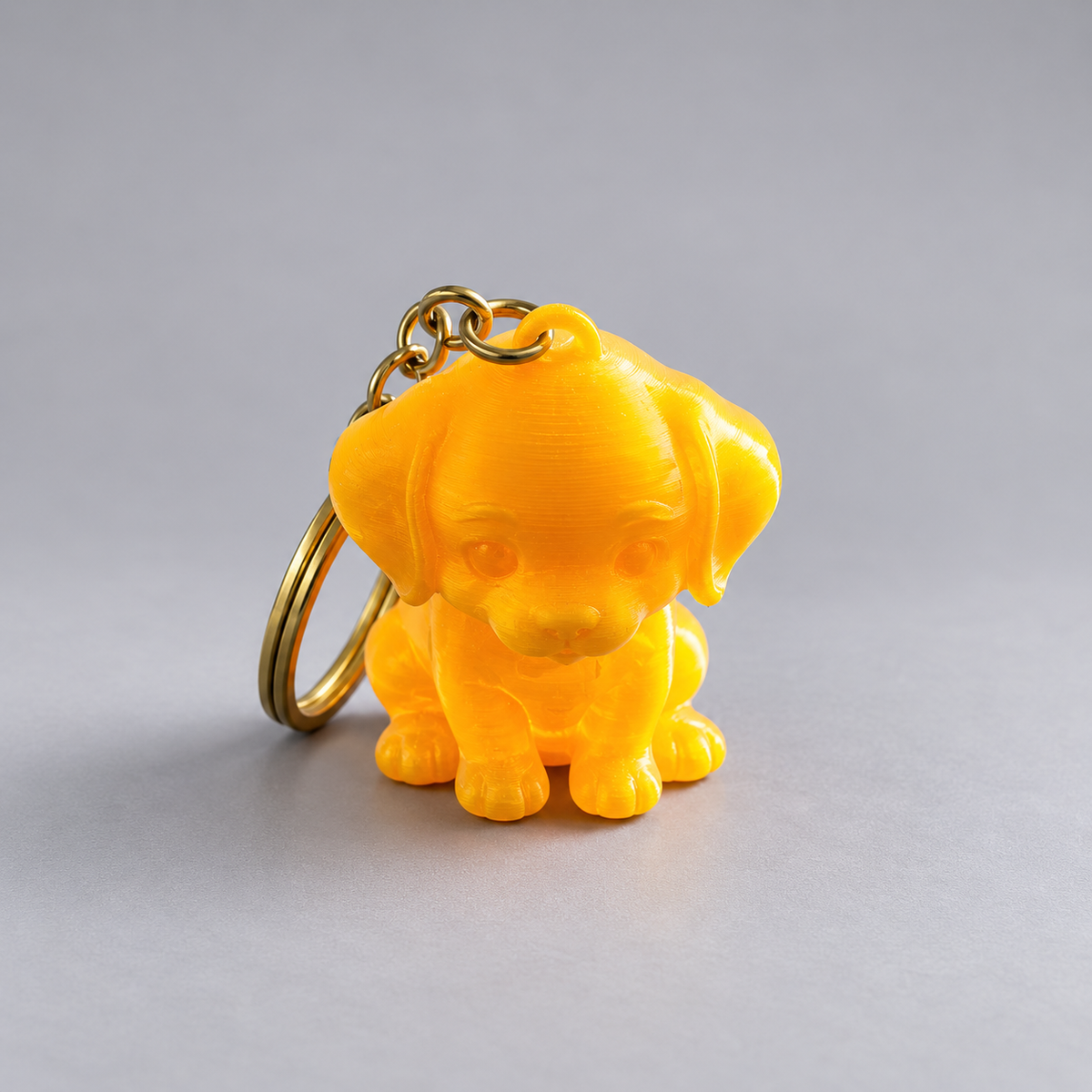 Adorable 3D Printed Puppy Keychain | Cute Dog Bag Charm