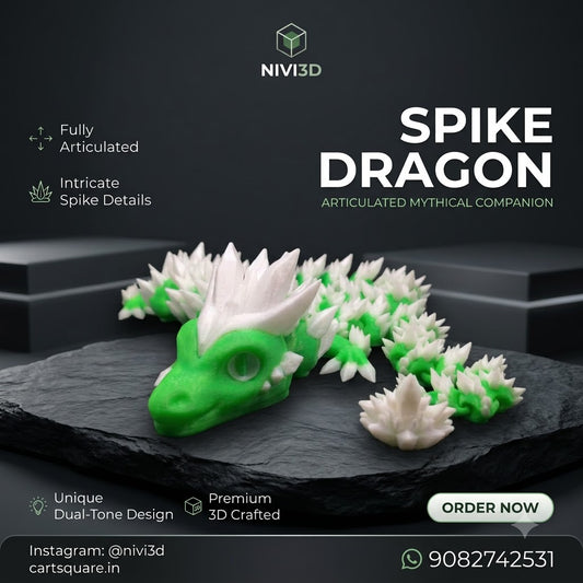 Spike Dragon Desk Décor – Articulated Fantasy Figure