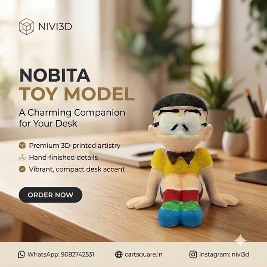 Nivi3D Nobita 3D Toy Model – Collectible Anime Figure for Shelves and Desks