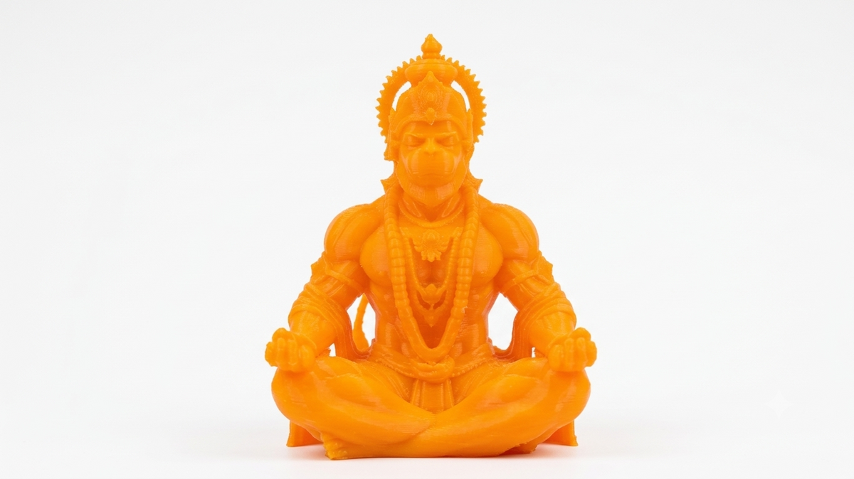 Premium 3D Printed Hanumanji Statue | Eco-Friendly Home Décor