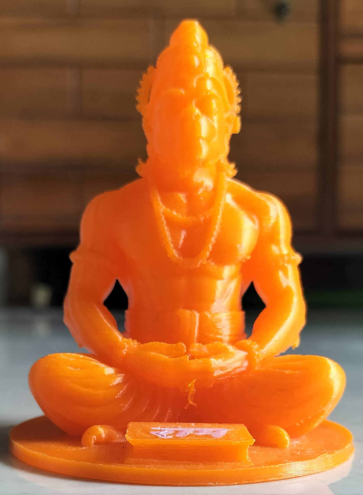 Lord Hanuman Dhyana Mudra Idol – Meditating Bajrangbali Figurine for Desk, Mandir & Car Dashboard
