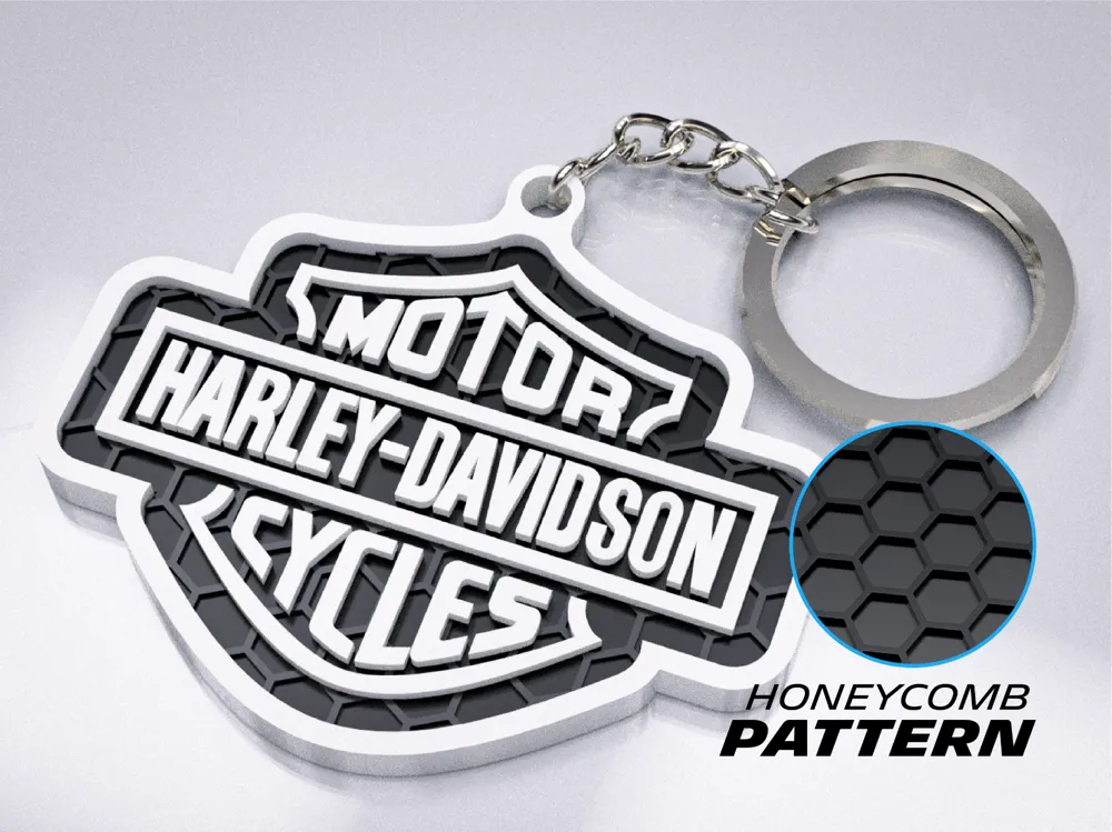 Premium Harley-Davidson Bar & Shield Keychain