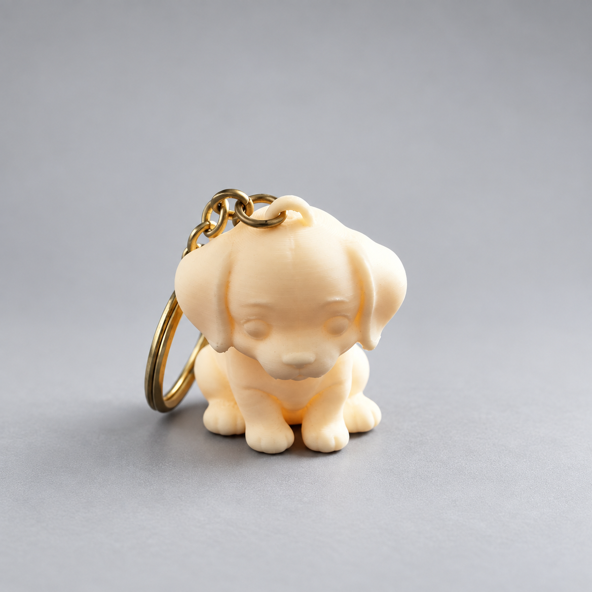 Adorable 3D Printed Puppy Keychain | Cute Dog Bag Charm