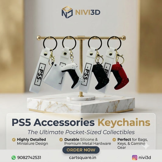 Trendy 3D PS5 Controller Bag Charm & Keyring