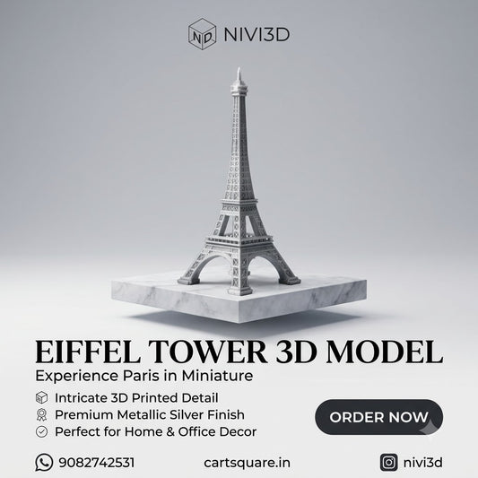 Nivi3D Eiffel Tower Miniature – Intricate 3D Printed Architectural Model