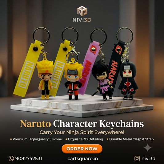 Premium 3D Naruto Character Keychains