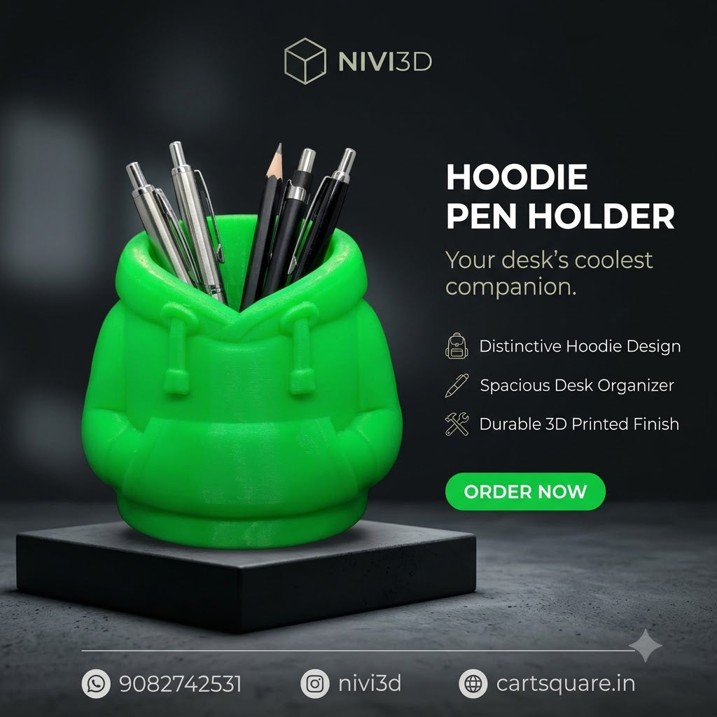 Hoodie Pen Holder – 3D Printed Desk Organiser