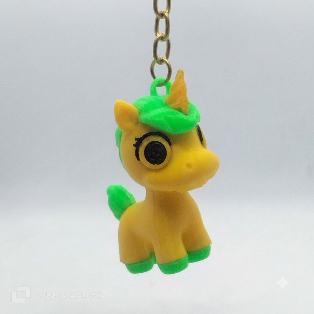 Nivi3D Unicorn Keychain – Vibrant 3D Printed Bag & Key Accessory