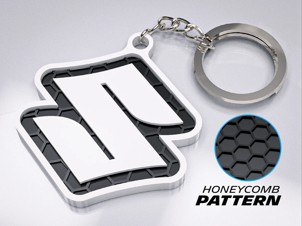 Premium Suzuki Keychain – Honeycomb Pattern Edition
