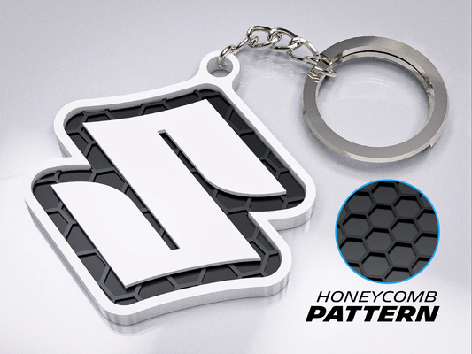 Premium Suzuki Keychain – Honeycomb Pattern Edition