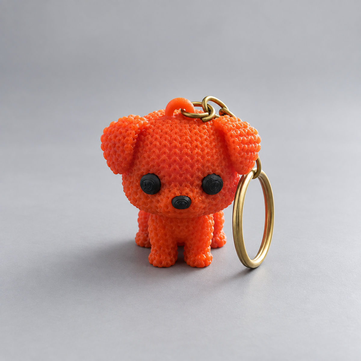 Cute 3D Puppy Keychain – Fun Keyring for Bags & Backpacks