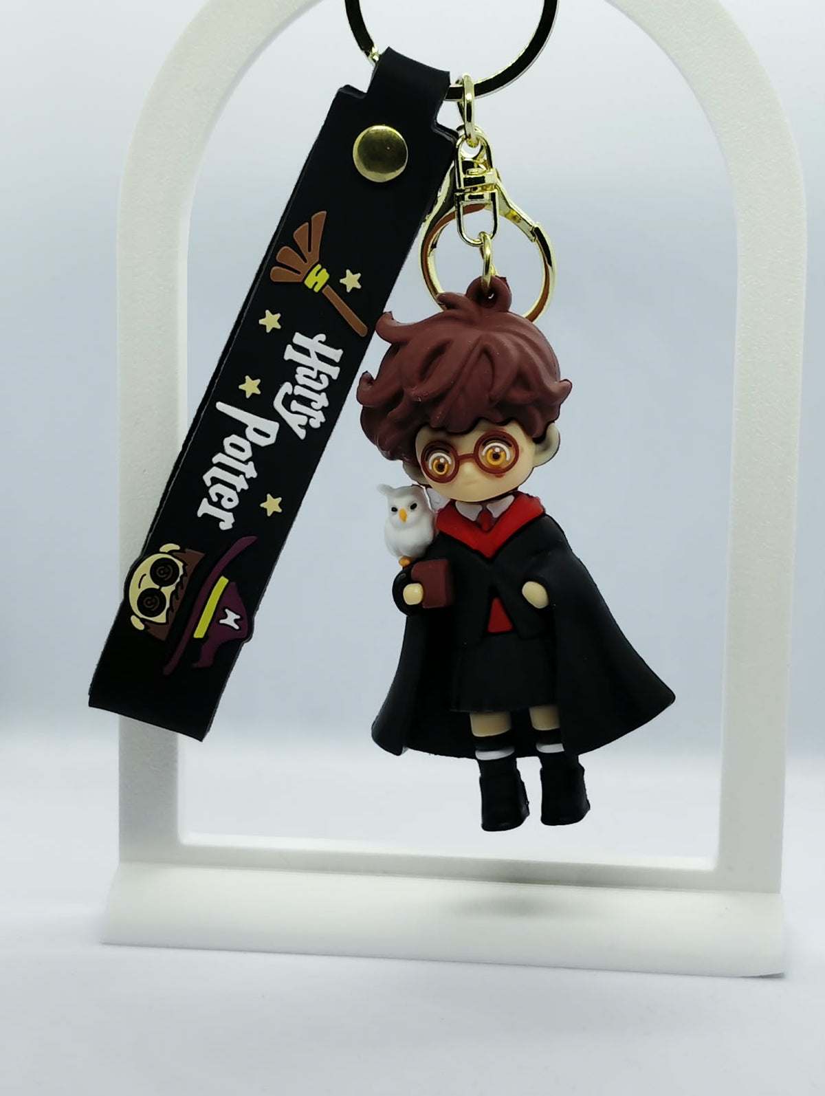 Cute 3D Harry Potter Character Keychain for Backpacks & Keys