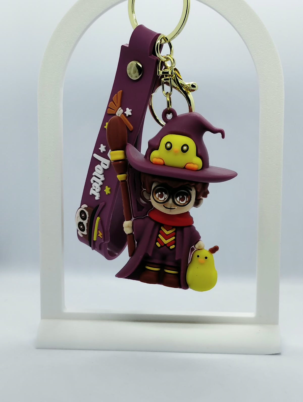 Cute 3D Harry Potter Character Keychain for Backpacks & Keys