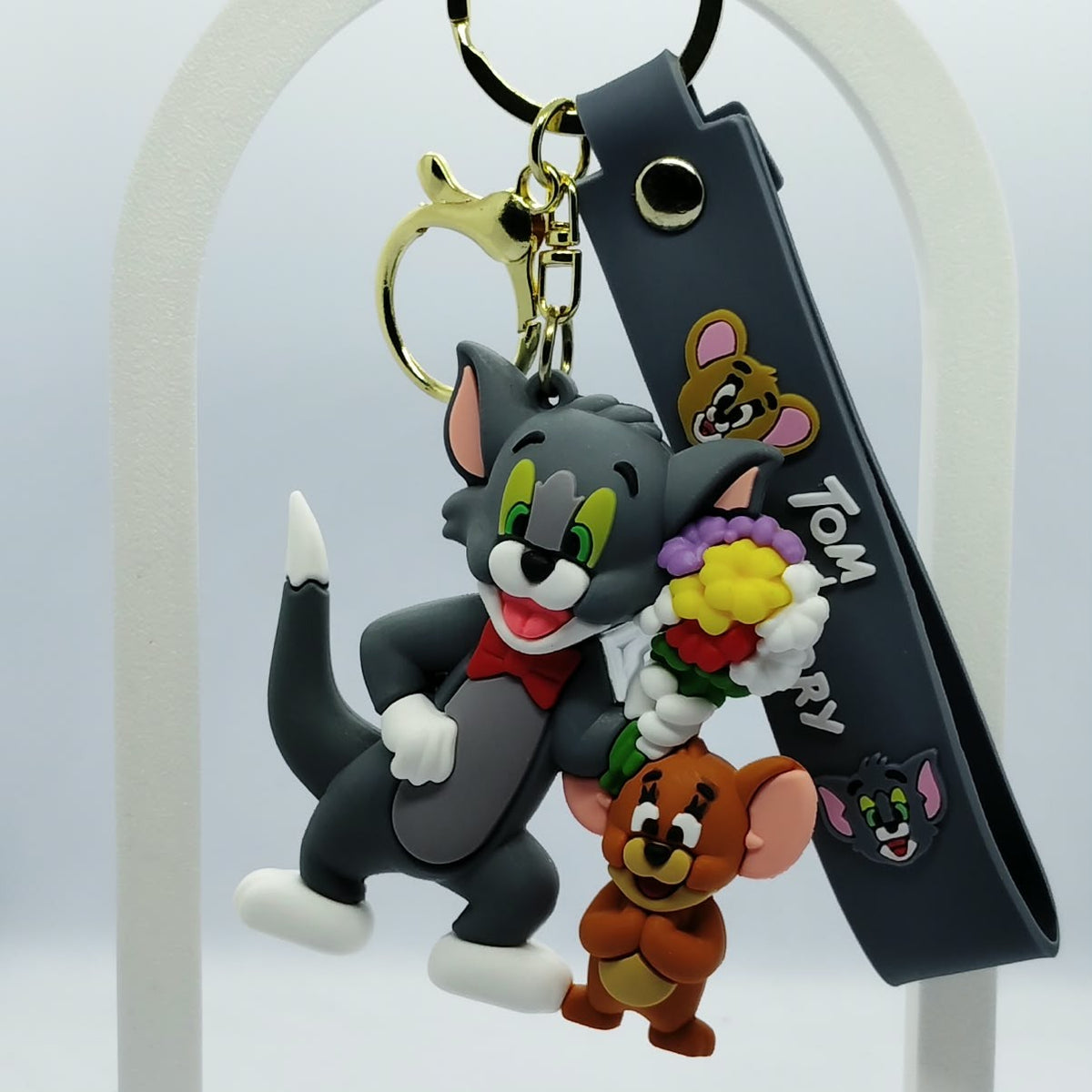 Collectible 3D Tom & Jerry Keychains | Multiple Fun Designs with Lanyard