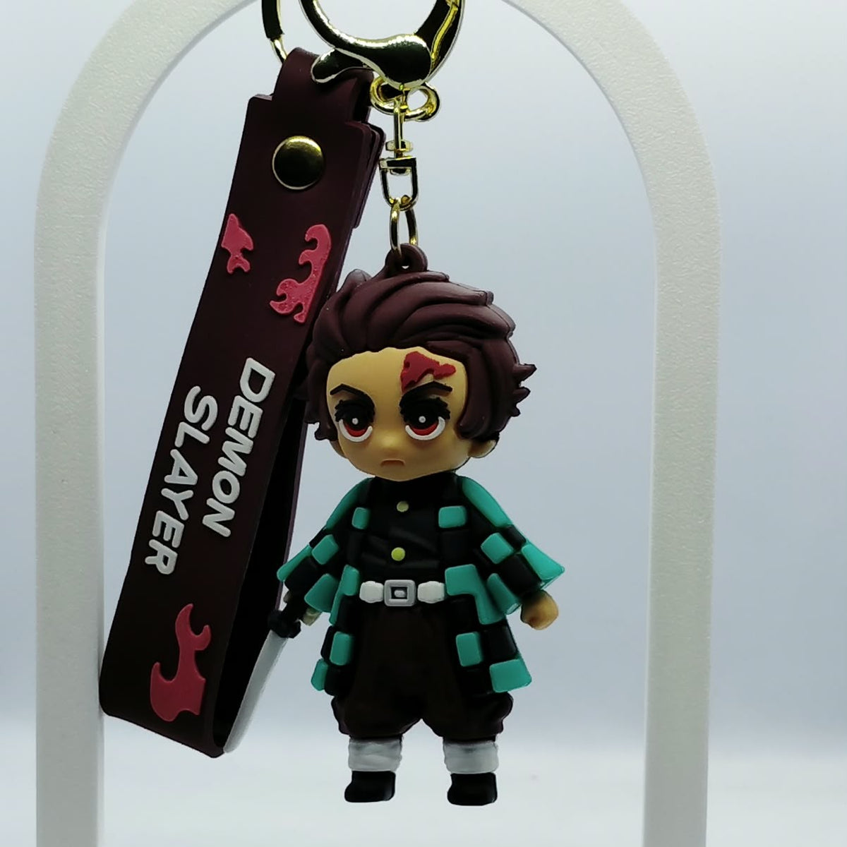 3D Demon Slayer Anime Keychains – Chibi Character Collectibles with Premium Wrist Straps