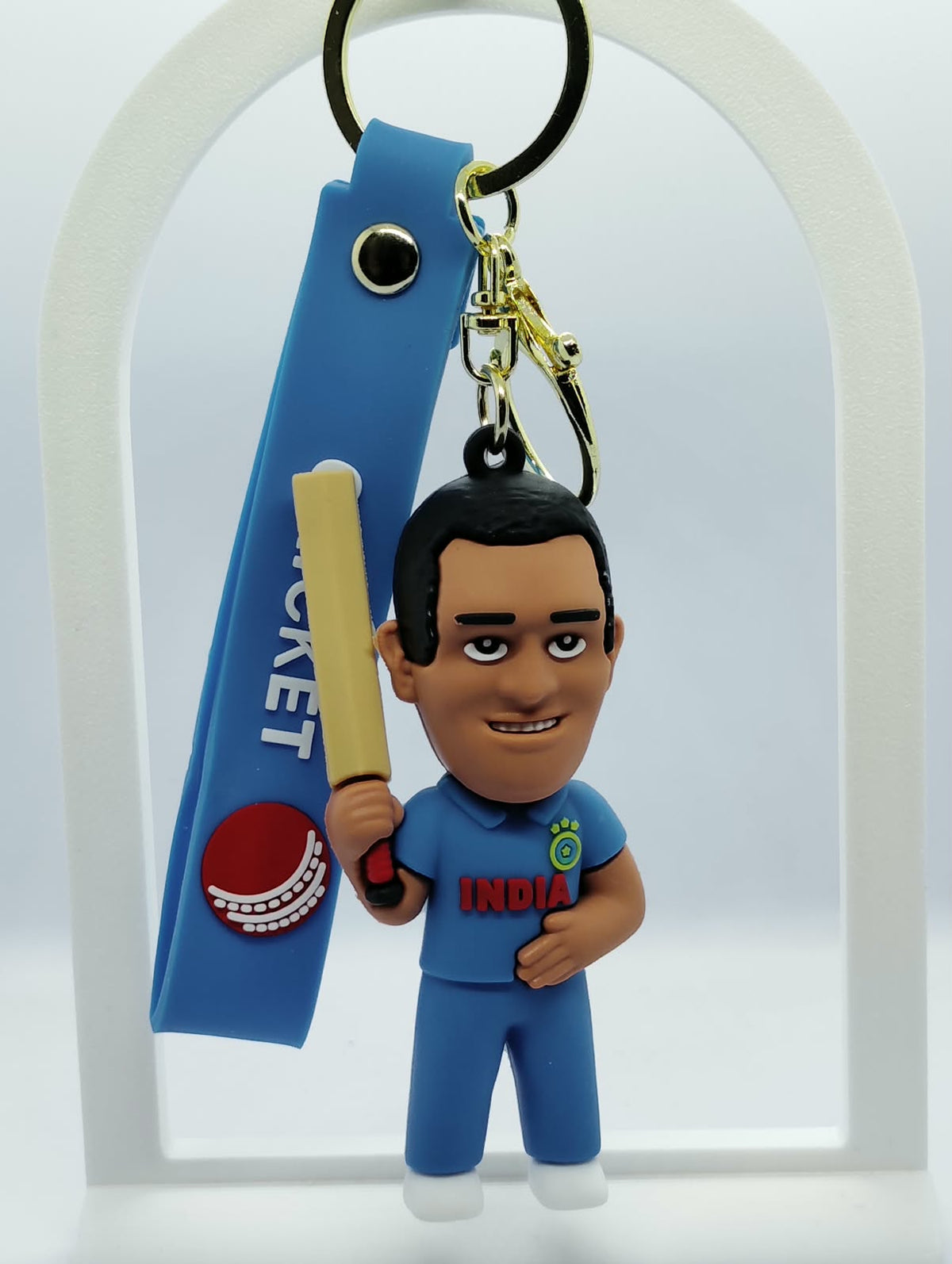 3D Cricket Superstar Keychains | Jersey & Player Figures