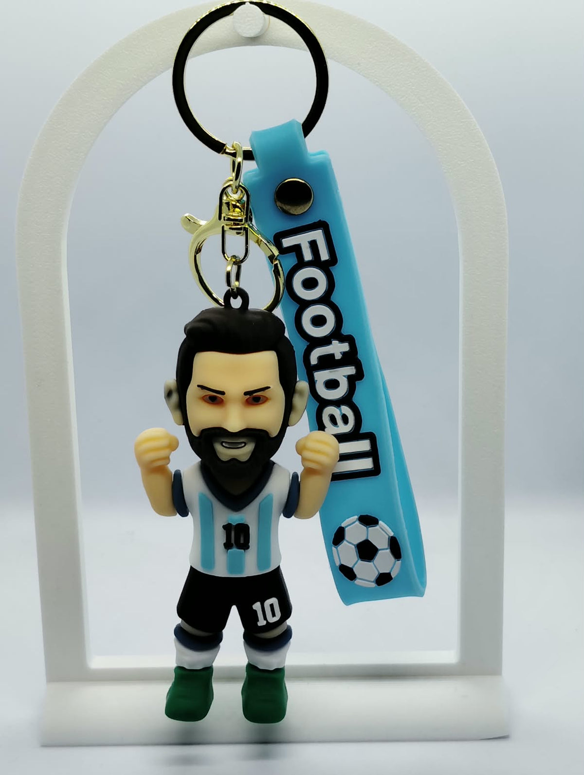Iconic Football Legends 3D Keychain | The Ultimate Fan Accessory