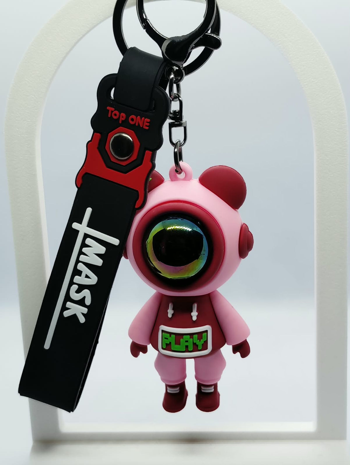 Cute 3D Astronaut Space Bear Keyring & Bag Charm