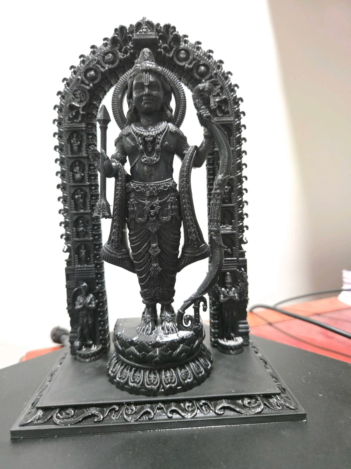 Divine Ram Darbar Idol with Hand-Patina Finish | Luxury Spiritual Decor